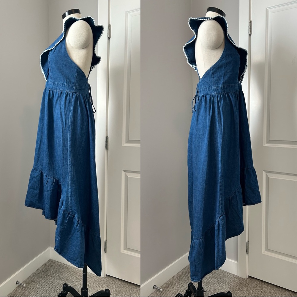 NWT Molly Bracken Ruffle Trim Woven Dress – Sz S - Picture 6 of 16